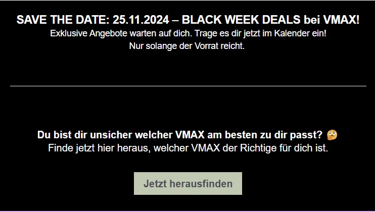 vmax save the date news