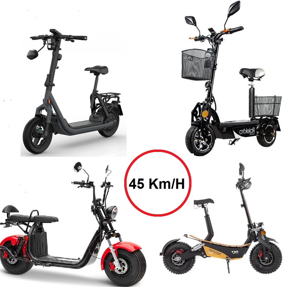 E Scooter 45 km/h mit Zulassung im Testvergleich