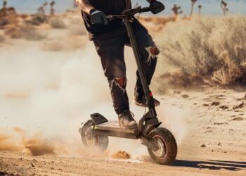 wir haben den iscooter ix7 pro getestet, hier im gelände