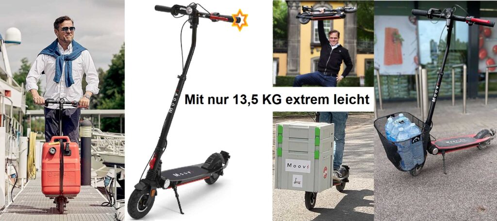 Moovi Pro Comfort E Scooter für Wohnmobil und Camping Urlaub