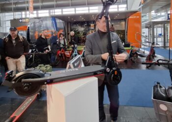 Moovi E Scooter auf der ABF Messe in Hannover