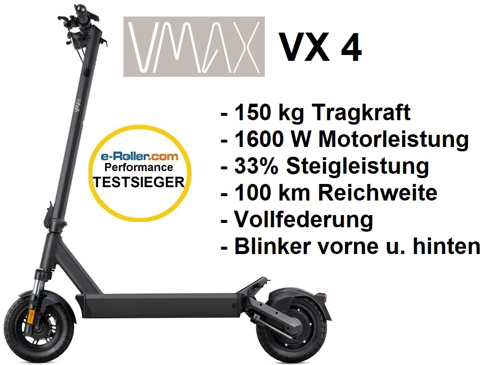 VMAX VX4 mit 150 kg Traglast