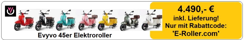 evyvo 45er elektrorller rabatt