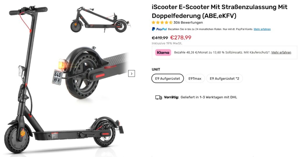 iscooter e9 test