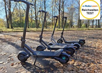 e scooter mit der größten Reichweite im Test