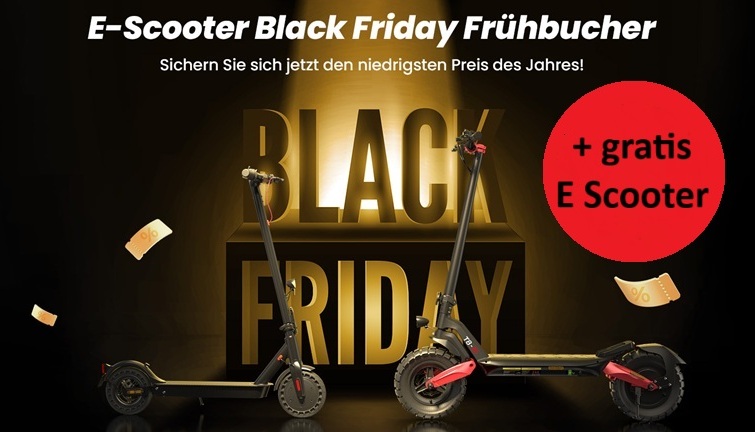 Die Black Friday Aktionen 2025 für E Scooter starten heute
