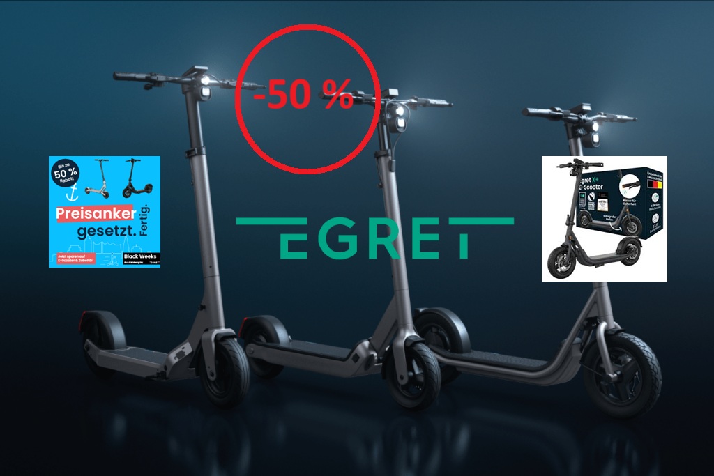 Egret E Scooter mit 50% Rabatt kaufen