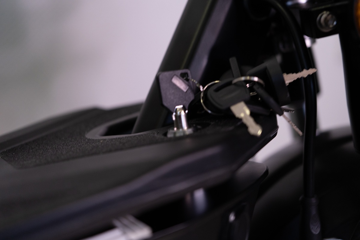 abschließbares Akkufach beim Streetbooster Allrad