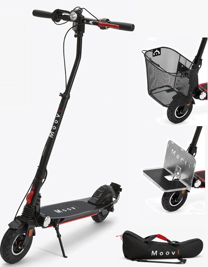 moovi pro, der leichteste pendler e scooter mit transportsystem