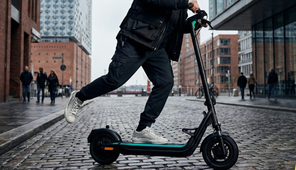 In unserem Praxistest bewies der Unit auch auf Kopfsteiplaster viel Fahrkomfort und Stabilität