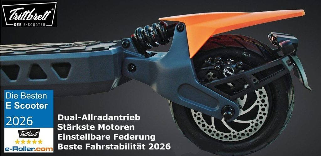 trittbrett hilde street kann mit einstellbarer Federung 177 kg Traglast fahren